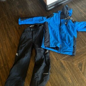 Spyder Black Blue ski Jacket & pants